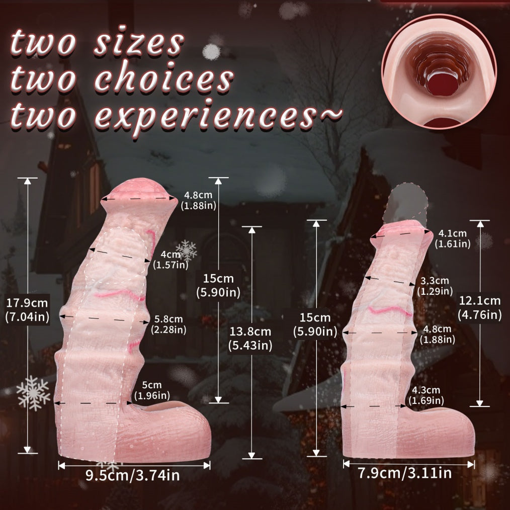 Realistic Horse Penis Sleeve & Silicone Extender – Textured Fantasy Sheath for Girth, Length & Stamina