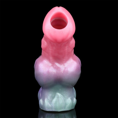 Fantasy Canine Muscle Penis Sleeve – Farbiger Penis-Extender aus Silikon für Männer