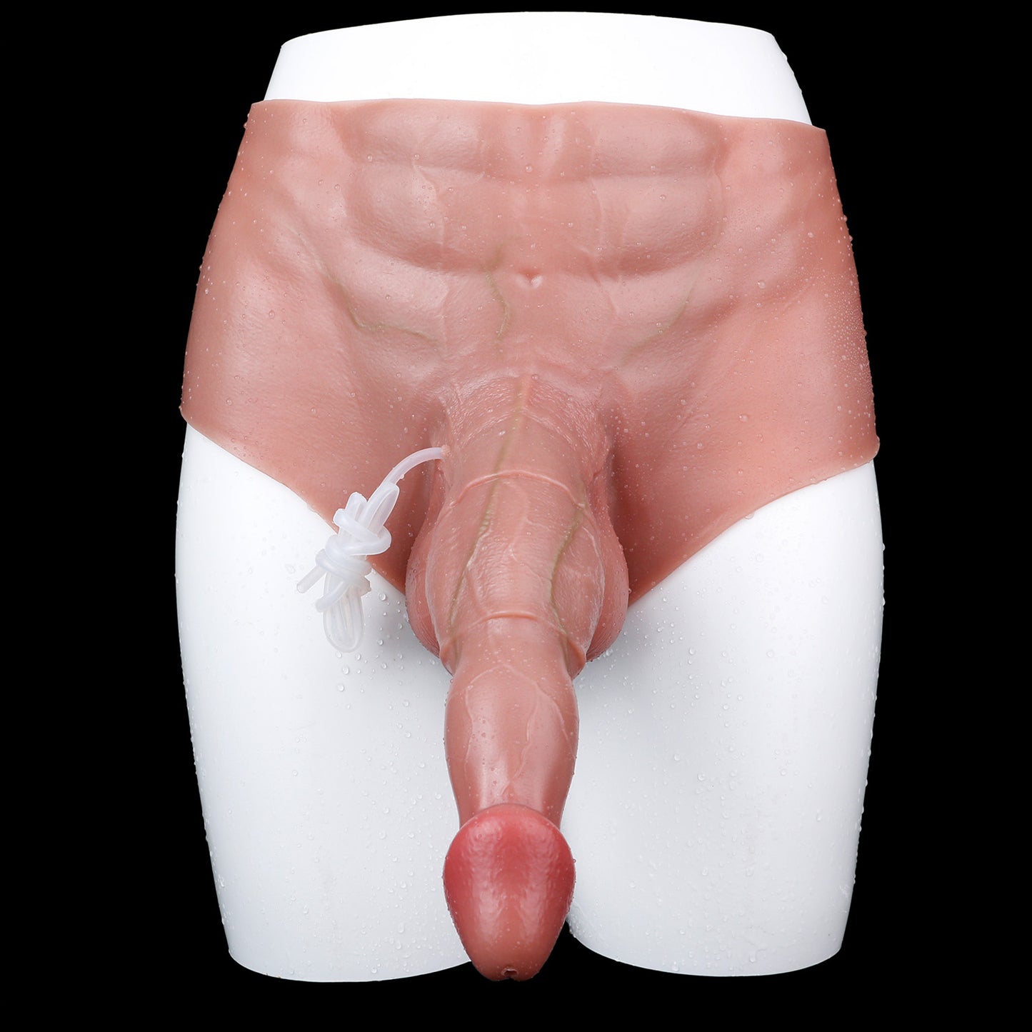 Squirting BBC-Schwanzhülse – Platin-Silikon-Penisverlängerung für Paare, die es größer und dicker mögen