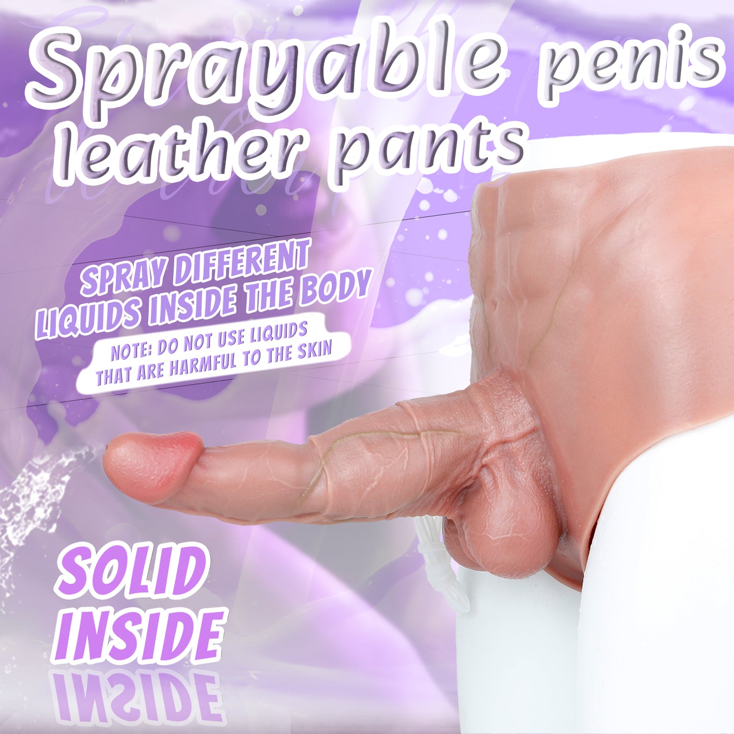 Squirting BBC-Schwanzhülse – Platin-Silikon-Penisverlängerung für Paare, die es größer und dicker mögen