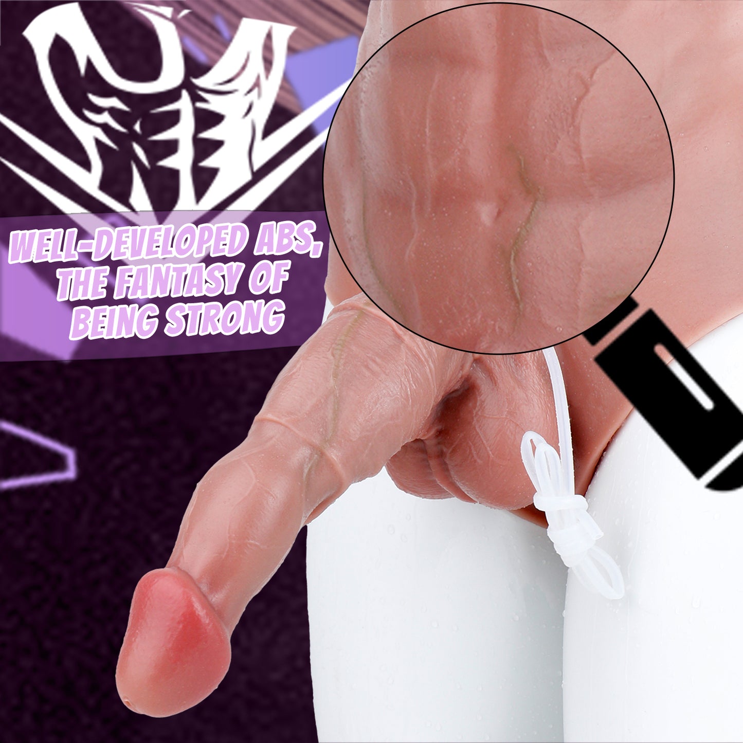 Squirting BBC-Schwanzhülse – Platin-Silikon-Penisverlängerung für Paare, die es größer und dicker mögen