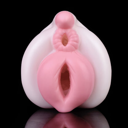 Jouet sexuel de chatte de poche en silicone fantaisie pour hommes - Big Sprial Soft Double Vaginal Penis Massasger