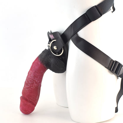 Strapon Strapless Riesiger Dildo Butt Plug - Realistisches Sexspielzeug mit großem Umfang aus Silikon für lesbische Frauen