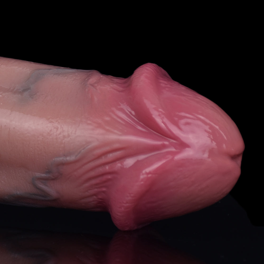 Großer realistischer Dildo mit Saugnapf, Butt Plug – dicker, kurzer, lebensechter Analdildo aus Silikon, Sexspielzeug