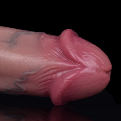 Großer realistischer Dildo mit Saugnapf, Butt Plug – dicker, kurzer, lebensechter Analdildo aus Silikon, Sexspielzeug