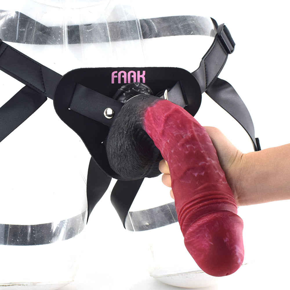 Strapon Strapless Riesiger Dildo Butt Plug - Realistisches Sexspielzeug mit großem Umfang aus Silikon für lesbische Frauen