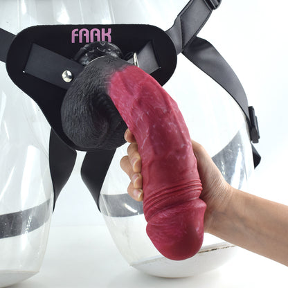 Strapon Strapless Riesiger Dildo Butt Plug - Realistisches Sexspielzeug mit großem Umfang aus Silikon für lesbische Frauen