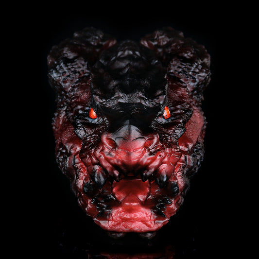Poupée sexuelle fantastique à tête de dragon démoniaque infernal – Alien en silicone se masturbant le vagin pour des fellations simulées