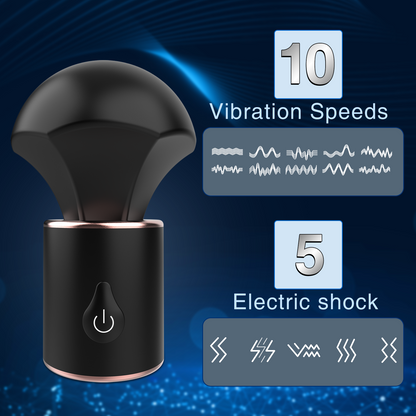 E-stim Magic Wand Vibrator - Pocket Clitoral Nipple Stimulator Sex Toys for Women Men