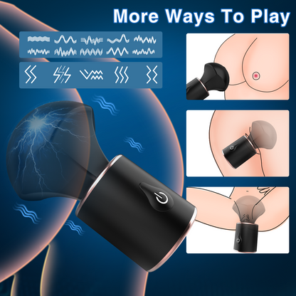 E-stim Magic Wand Vibrator - Pocket Clitoral Nipple Stimulator Sex Toys for Women Men