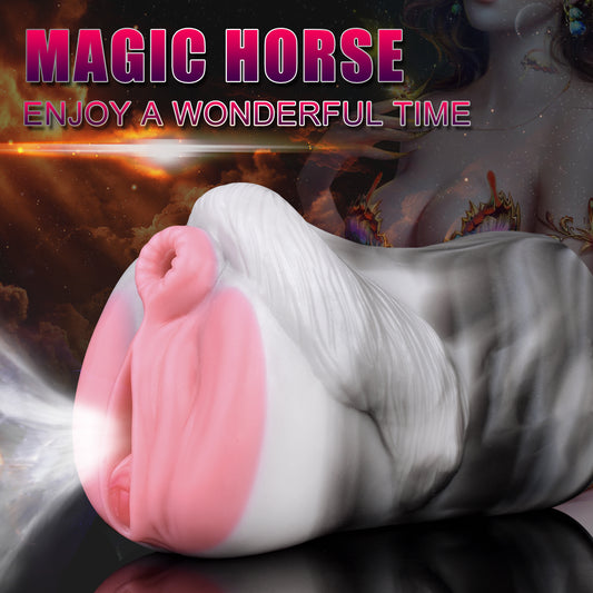 Pink Girl Horse Pussy Pocket Masturbator - Fantasy Animal Pussies Sex Toys for Men