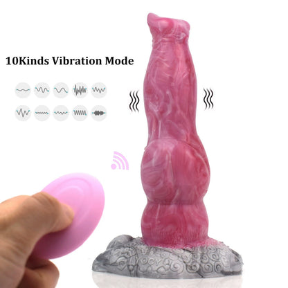 Vibrating Dog Dildo Anal Sex Toys - Fantasy Monsterdildo Women Masturbating Butt Plug