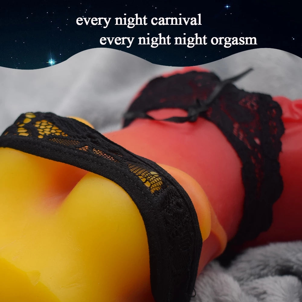 Lifelike Pocket Pussy Masturbation Cup - Fantasy Silicone Penis Massager Sex Toy for Men