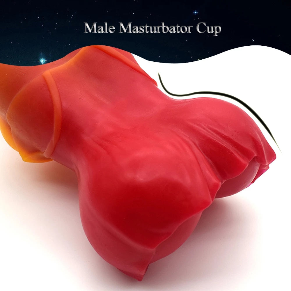 Lifelike Pocket Pussy Masturbation Cup - Fantasy Silicone Penis Massager Sex Toy for Men