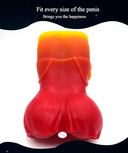 Lifelike Pocket Pussy Masturbation Cup - Fantasy Silicone Penis Massager Sex Toy for Men