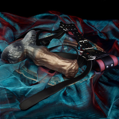 Fantasy Horse Knot Silicone Penis Sleeve & Cock Extender - Wearable Strap-On Dildo for Men with Erectile Challenges