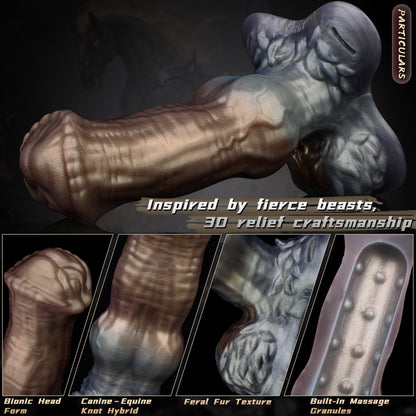 Fantasy Horse Knot Silicone Penis Sleeve & Cock Extender - Wearable Strap-On Dildo for Men with Erectile Challenges