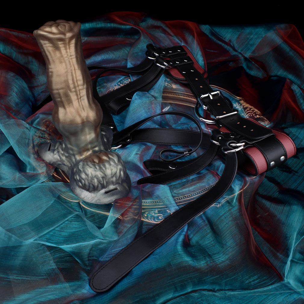 Fantasy Horse Knot Silicone Penis Sleeve & Cock Extender - Wearable Strap-On Dildo for Men with Erectile Challenges