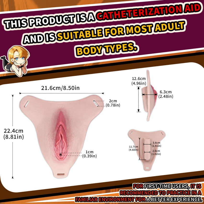 Femboy tragbare Fake-Vagina Pussy Hose – Realistische Silikon-Kunstvagina mit Urinierrille
