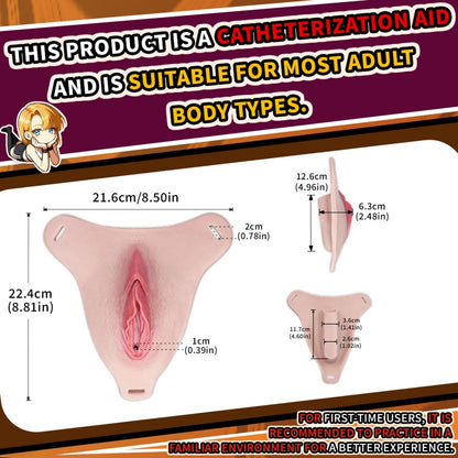Femboy tragbare Fake-Vagina Pussy Hose – Realistische Silikon-Kunstvagina mit Urinierrille