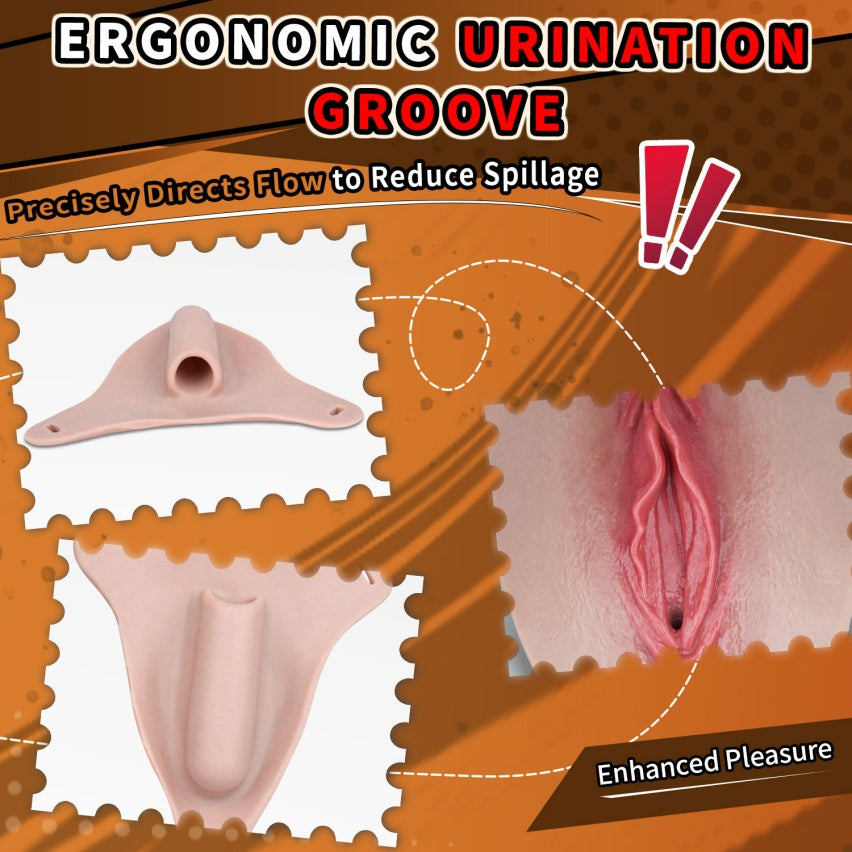 Femboy tragbare Fake-Vagina Pussy Hose – Realistische Silikon-Kunstvagina mit Urinierrille