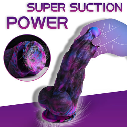 Fantasy Big Dragon Dildo with Suction Cup – Giant Alien Textured Stroker for Expansion & G-Spot Orgasms