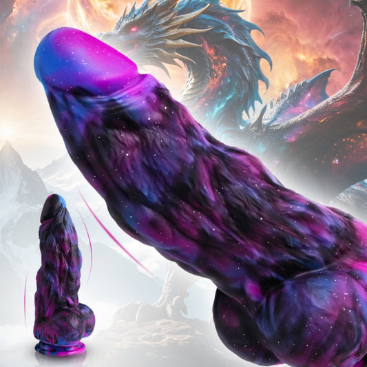 Domlust Dragon Dildo – Godemichet monstre en silicone de platine de qualité supérieure avec ventouse