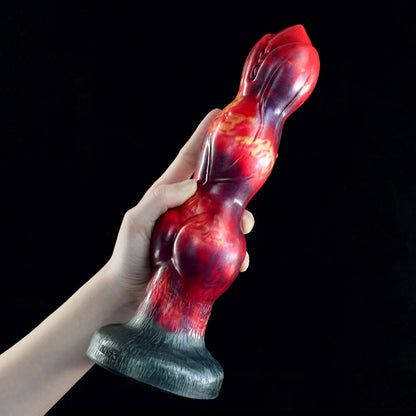 Godemiché en silicone Inferno Dragon à nœud – Créature fantastique pour stimuler le point G et vivre des fantasmes sexuels intenses