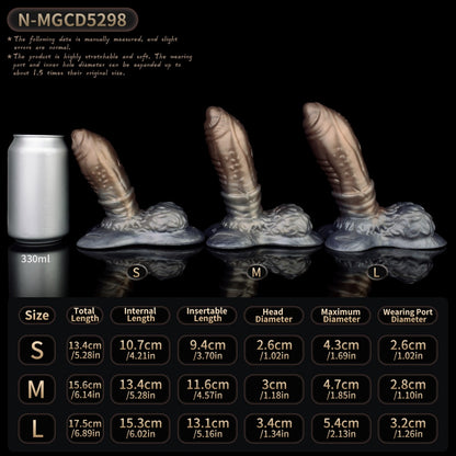 Wearable Monster Strap On Cock Sleeve – Canine Knot Penis Extender & Stamina Training Male Sex Toys