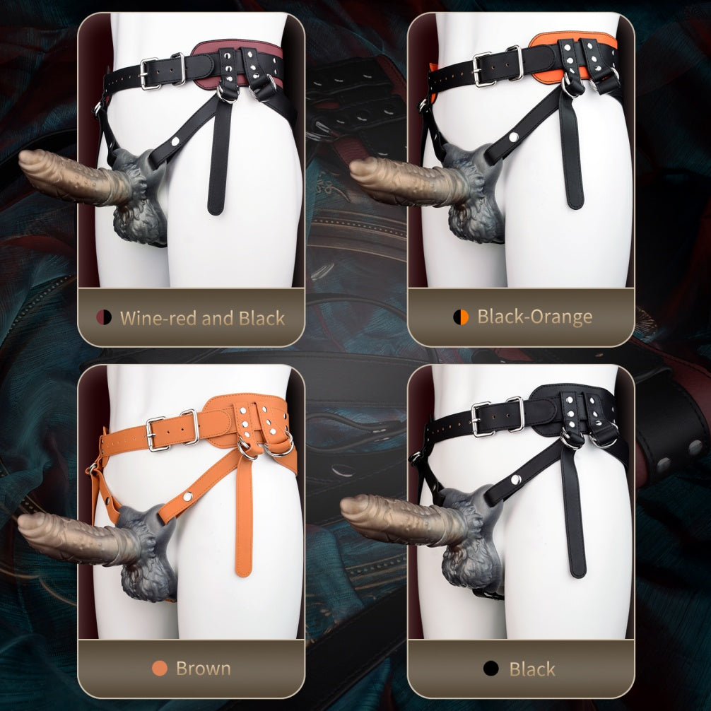 Wearable Monster Strap On Cock Sleeve – Canine Knot Penis Extender & Stamina Training Male Sex Toys