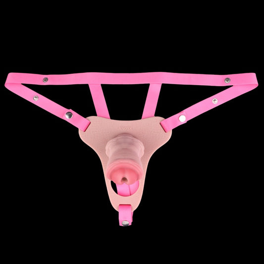 Wearable Restraint Silicone Penis Erection Chastity Cage – Male Sexual Control Silicone Toy