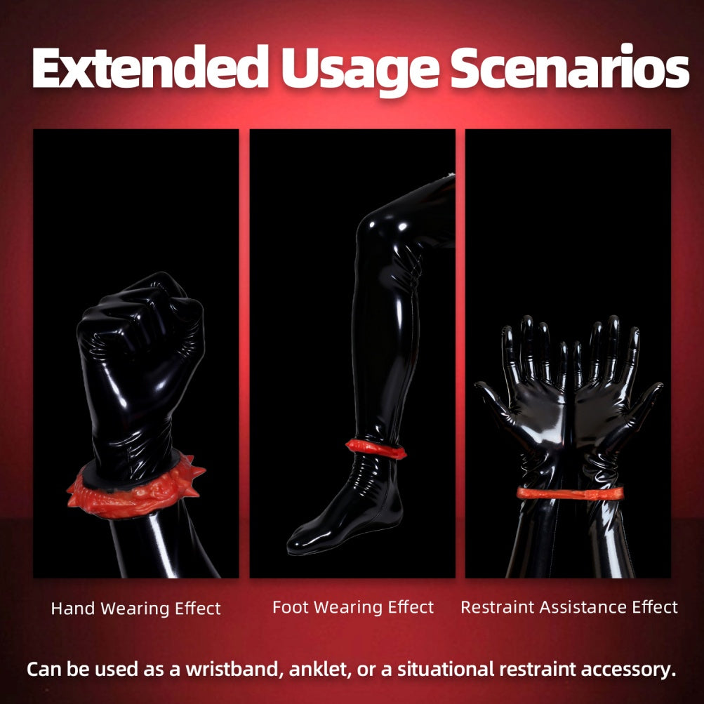 Premium Dragon Scale Silicone Penis Ring for Prolonged Erections – Versatile Strapon & Bondage Male Sex Toy