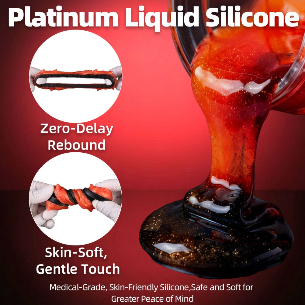 Premium Dragon Scale Silicone Penis Ring for Prolonged Erections – Versatile Strapon & Bondage Male Sex Toy
