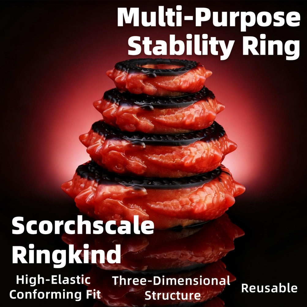 Premium Dragon Scale Silicone Penis Ring for Prolonged Erections – Versatile Strapon & Bondage Male Sex Toy