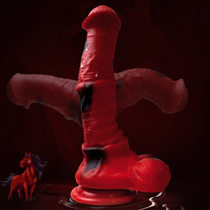 Realistic Silicone Horse Cock Dildo with Suction Cup – Ultimate Fantasy Monster Sex Toy