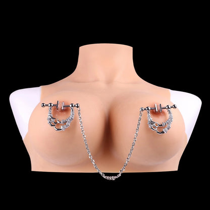 Strap-On-Nippelklammern aus Metall – Breeding Kink Bettie Bondage Porn BDSM Sexspielzeug für Frauen 