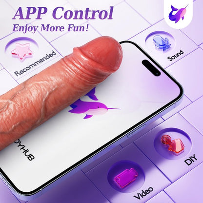 Vibrating Cock Sleeve Sex Toy for Men - APP Remote Controlled Realisti Domlust Vibrating Cock Sleeve Sex Toy for Men - APP Remote Controlled Realisti Domlust