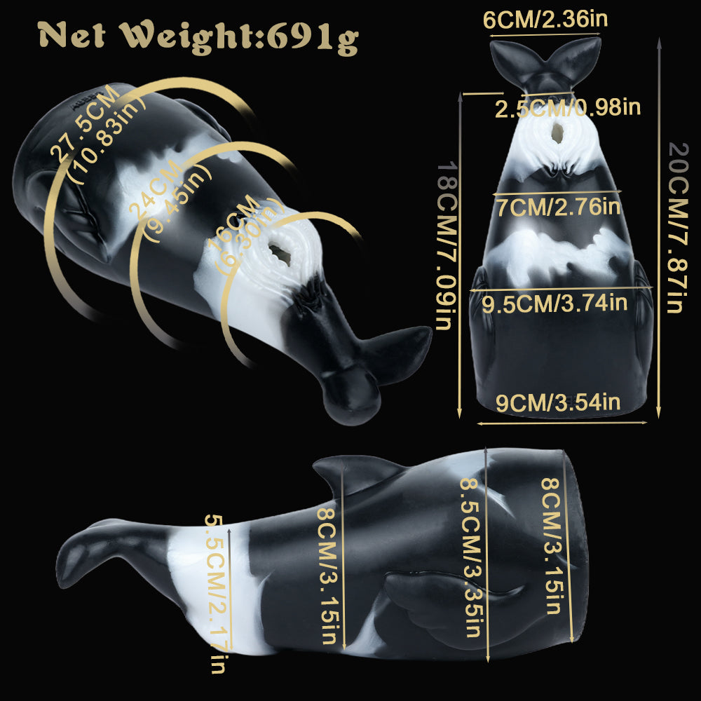 Realistic Whale Pocket Pussy Masturbation Cup - Animal Vaginal Blowjob Sex Toys for Men