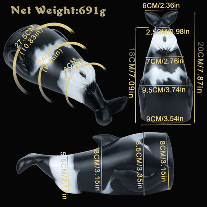 Realistic Whale Pocket Pussy Masturbation Cup - Animal Vaginal Blowjob Sex Toys for Men