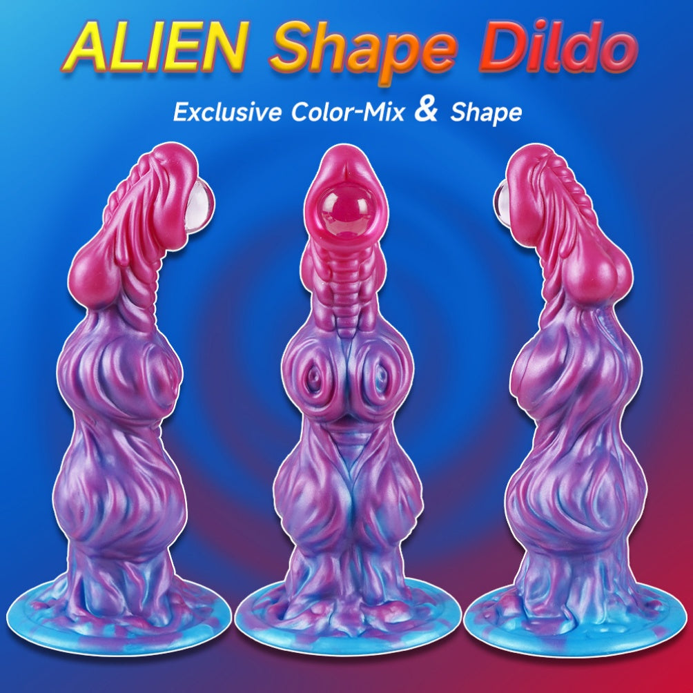 Alien Fantasy Knot Dildo with Beaded Structure-Orgasmic Massage & Locking Expansion for the Experienced Woman