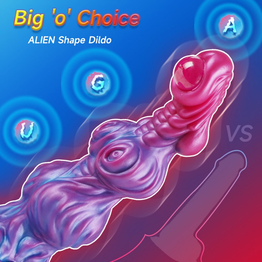 Alien Fantasy Knot Dildo with Beaded Structure-Orgasmic Massage & Locking Expansion for the Experienced Woman