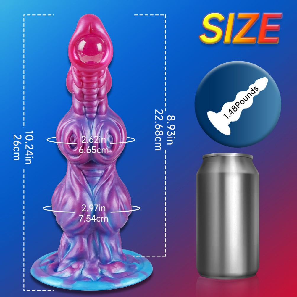 Alien Fantasy Knot Dildo with Beaded Structure-Orgasmic Massage & Locking Expansion for the Experienced Woman