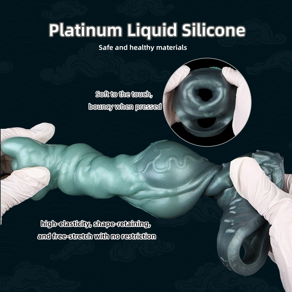 Fantasy Silicone 8.58 Inch Penis Sleeve – Delay & Enhanced Erection Male Wearable Sex Toy