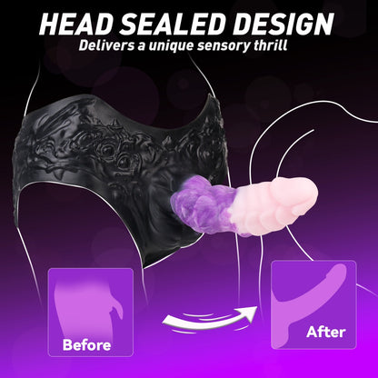 9.37-Inch Fantasy Dragon Sheath Underwear – Silicone Wearable Sex Toys for Men Improving ED