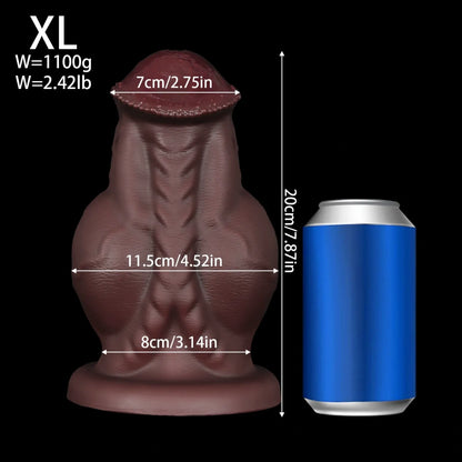 Knotted Muscle Huge Fist Dildo - Big Giant Silicone Fetish Women Masturbation Sex Toys