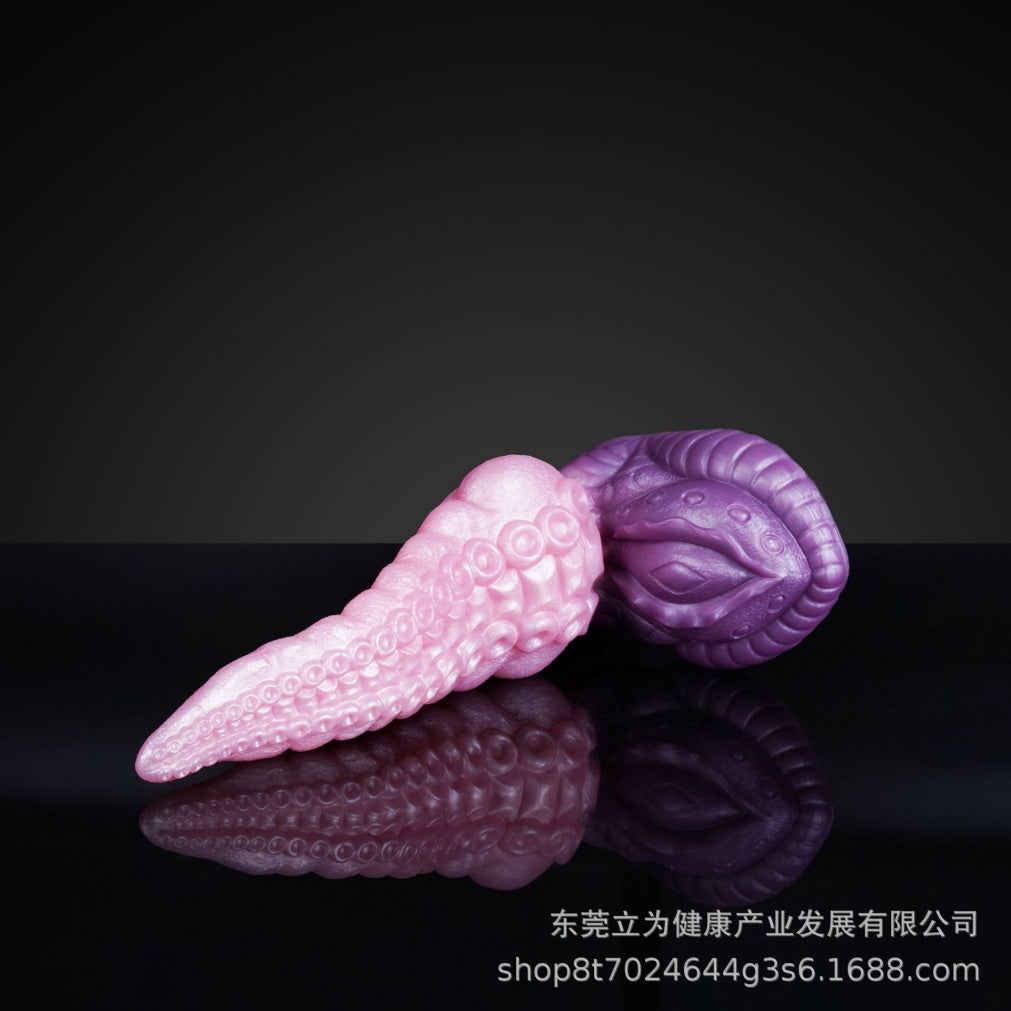 Silicone Fantasy Tentacle Dildo with Suction Cup - Hands-Free Vaginal Orgasmic Massage Sex Toys