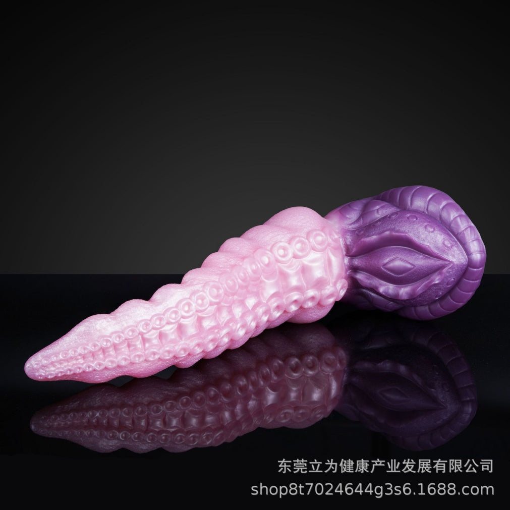 Silicone Fantasy Tentacle Dildo with Suction Cup - Hands-Free Vaginal Orgasmic Massage Sex Toys