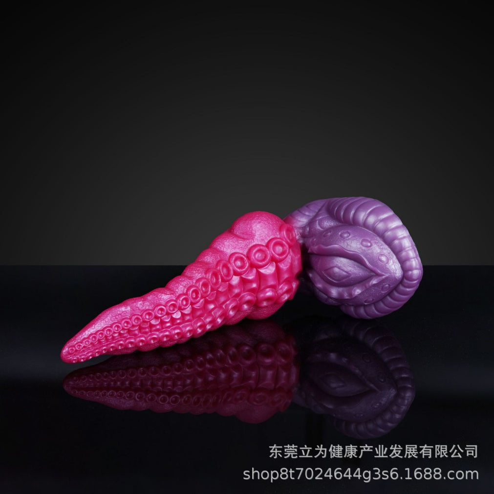 Silicone Fantasy Tentacle Dildo with Suction Cup - Hands-Free Vaginal Orgasmic Massage Sex Toys