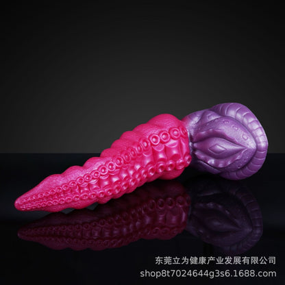 Silicone Fantasy Tentacle Dildo with Suction Cup - Hands-Free Vaginal Orgasmic Massage Sex Toys