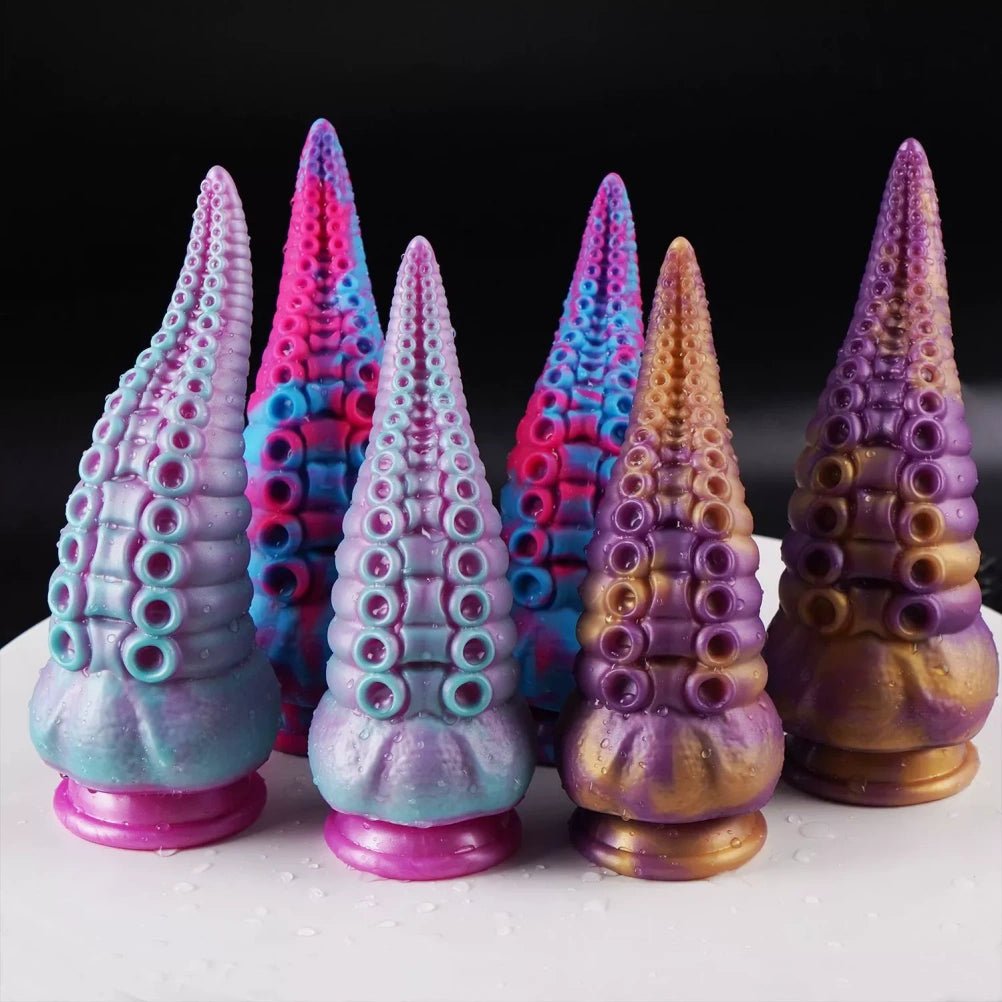 Fantasy Tentakel Silikon Analdildo-Textur G-Punkt Orgasmusmassage &amp; Monster Sex Abenteuer